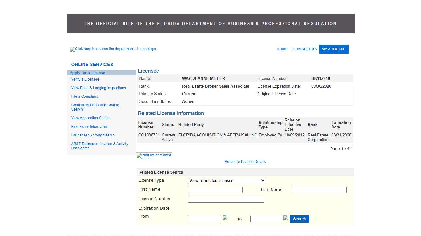 Licensing Portal - License Relationships