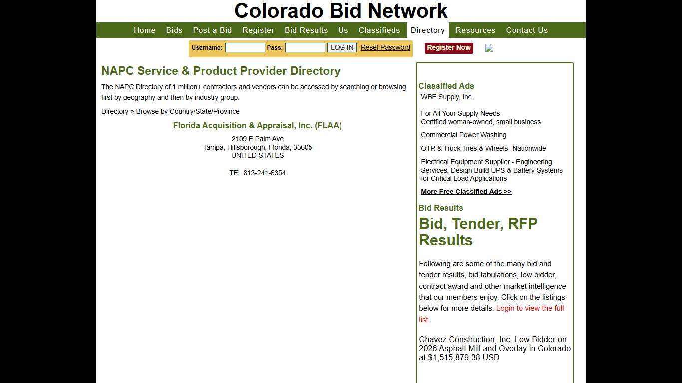 Florida Acquisition Appraisal Inc. Flaa